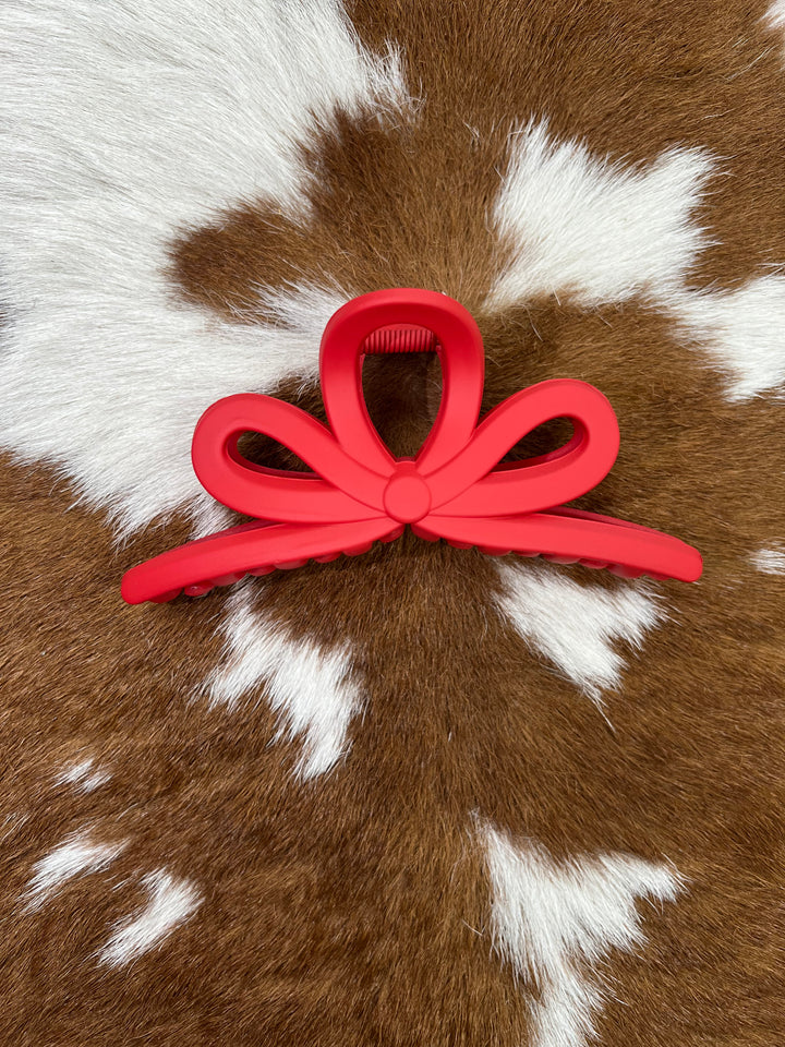 XTRA LARGE MATTE BOW HAIR CLIP CLAW