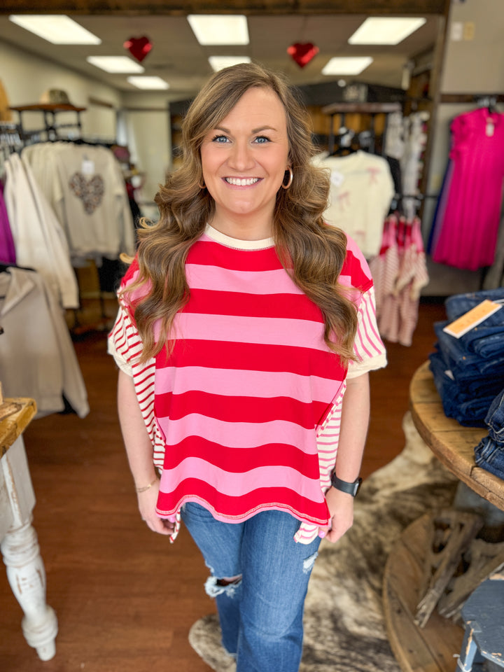 Taylor Multi Striped Top