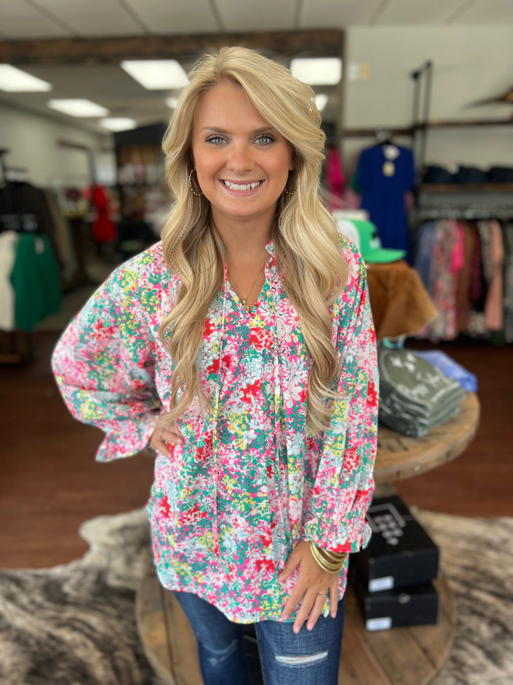 Carrie Floral Top