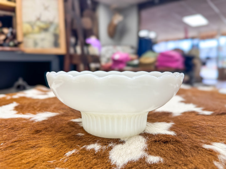 Vintage E.O. Brody Milk Glass Bowl