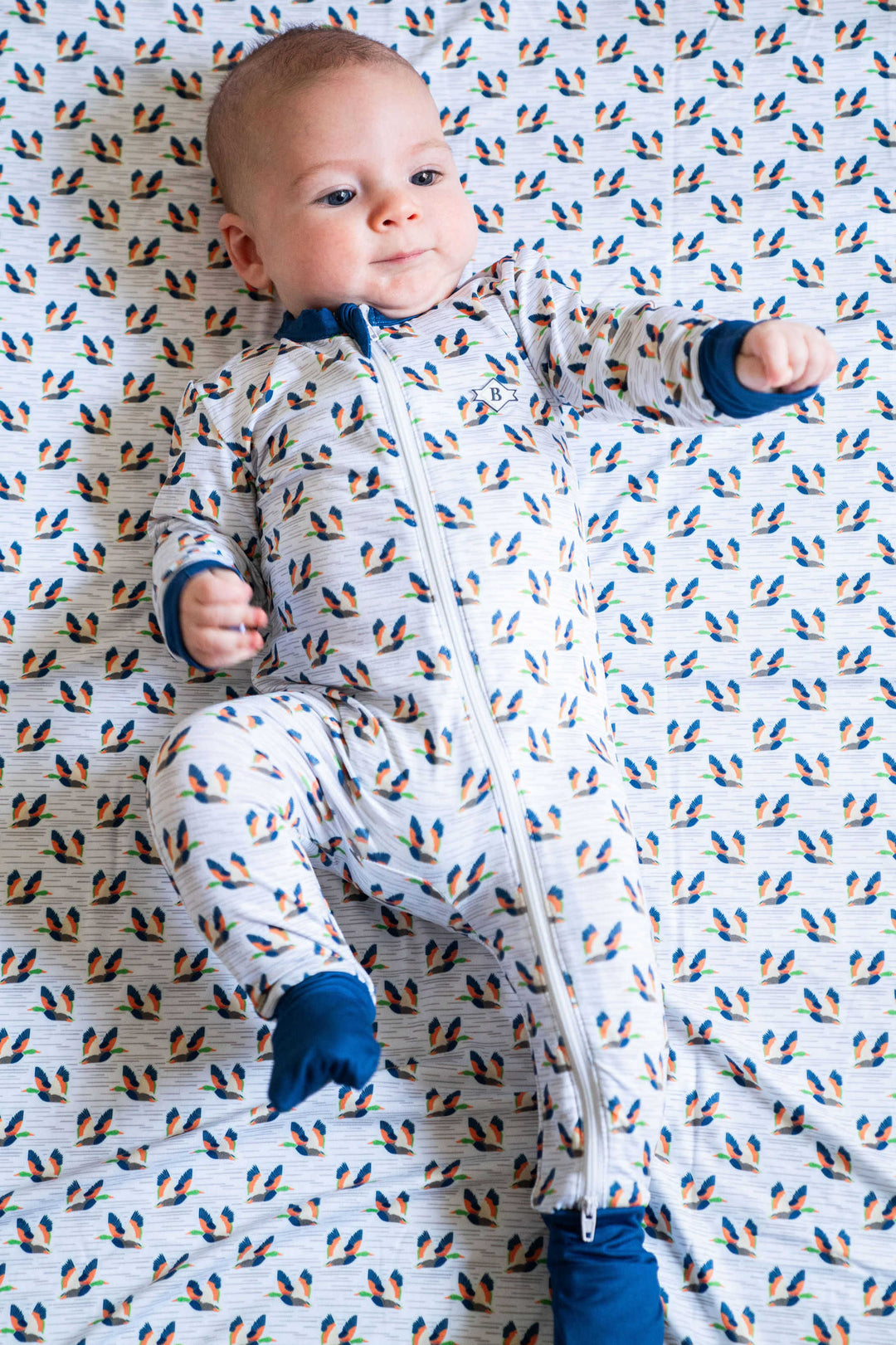 Burlebo Baby Onesie - Flying Mallard