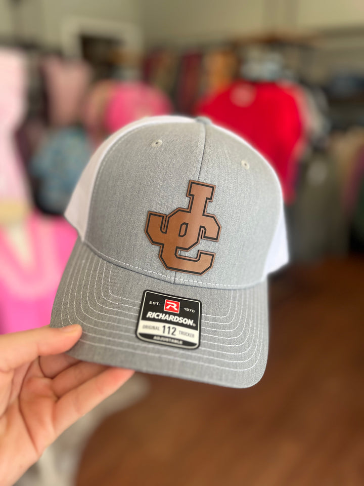 JC Brown Leather Patch Hat (Richardson 112)