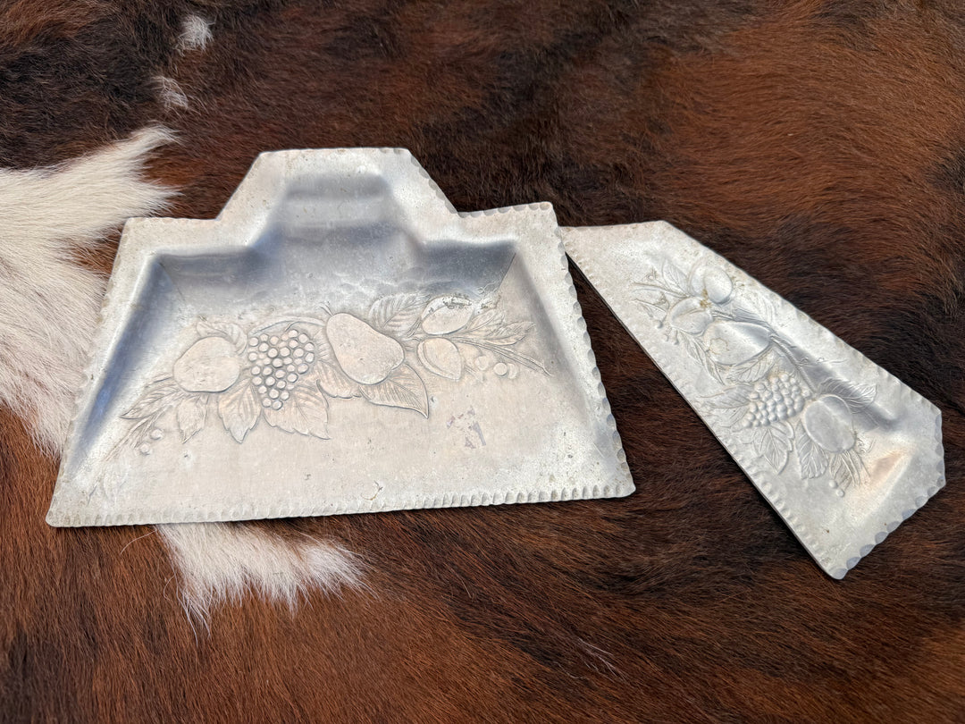 Vintage Crumb Tray and Scraper (or Crumb Sweeper) Set
