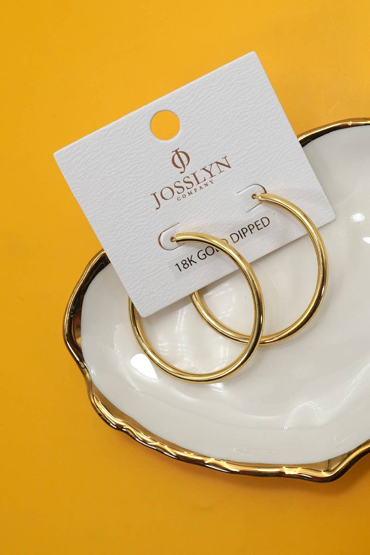18K Stainless Steel Tarnish Free Waterproof Hoop