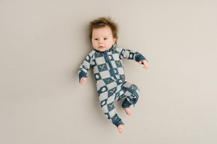 Baseball Patchwork Bamboo Sleeper