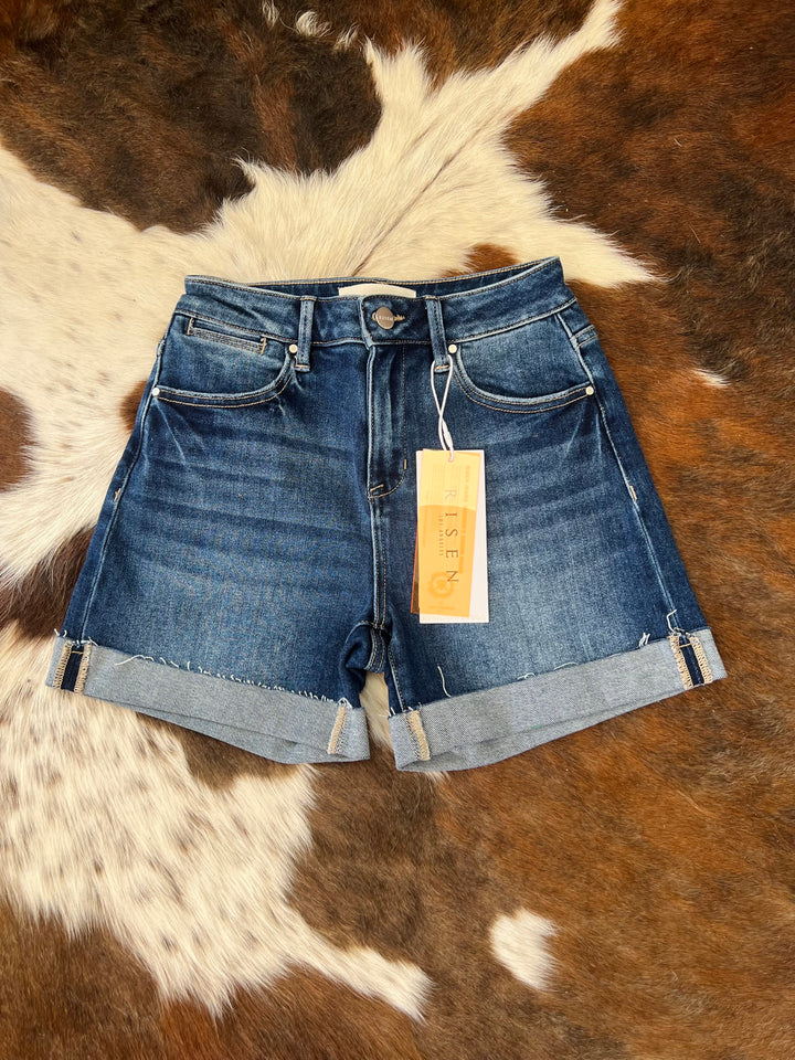 Daisy Risen High Rise Cuff Shorts