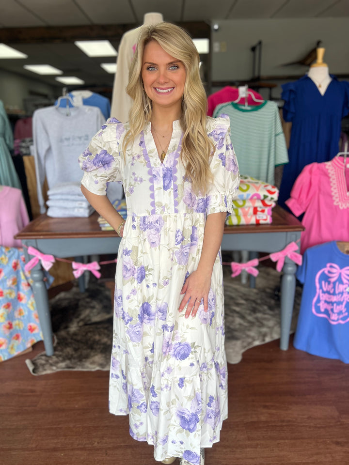 Lola Floral Midi Dress