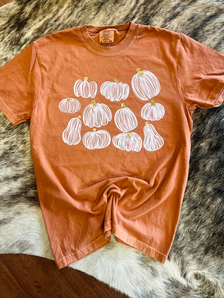 Pumpkin Comfort Color Tee