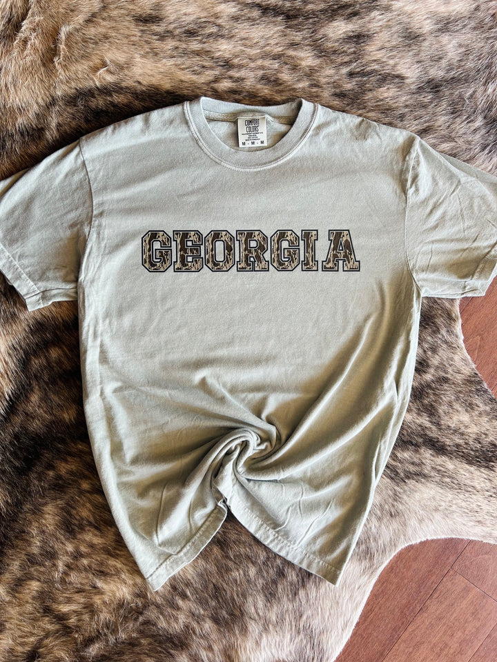 Bottomland Camo GA Tee