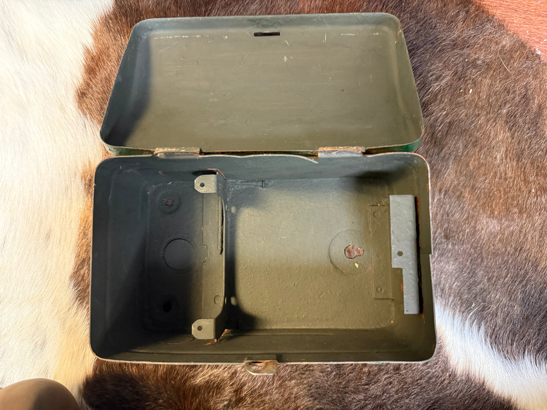 Vintage Green Metal Box