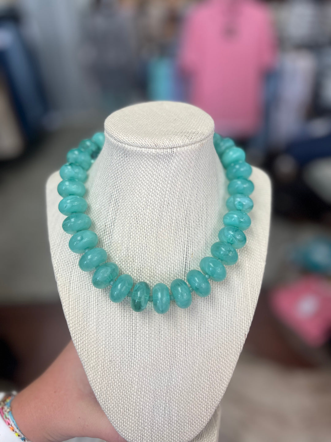 Aqua Cove Beaded Necklace