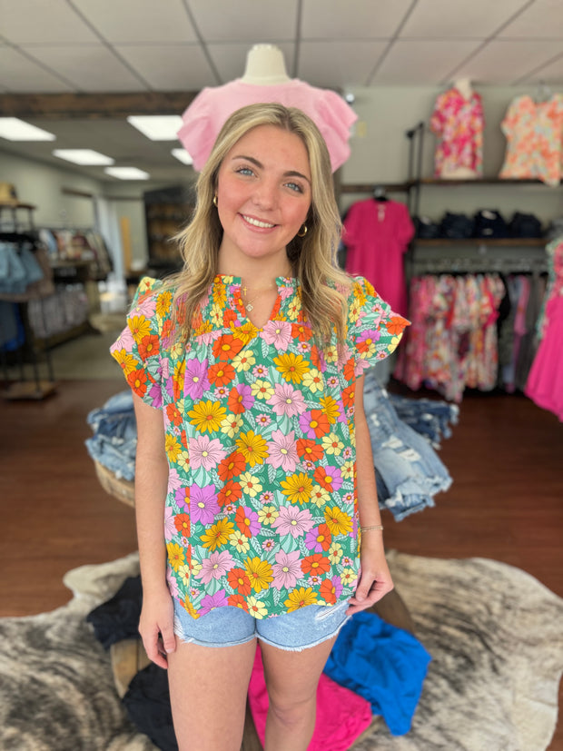 Delaney Floral Top