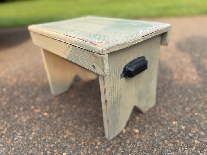 Gray Wooden Stool
