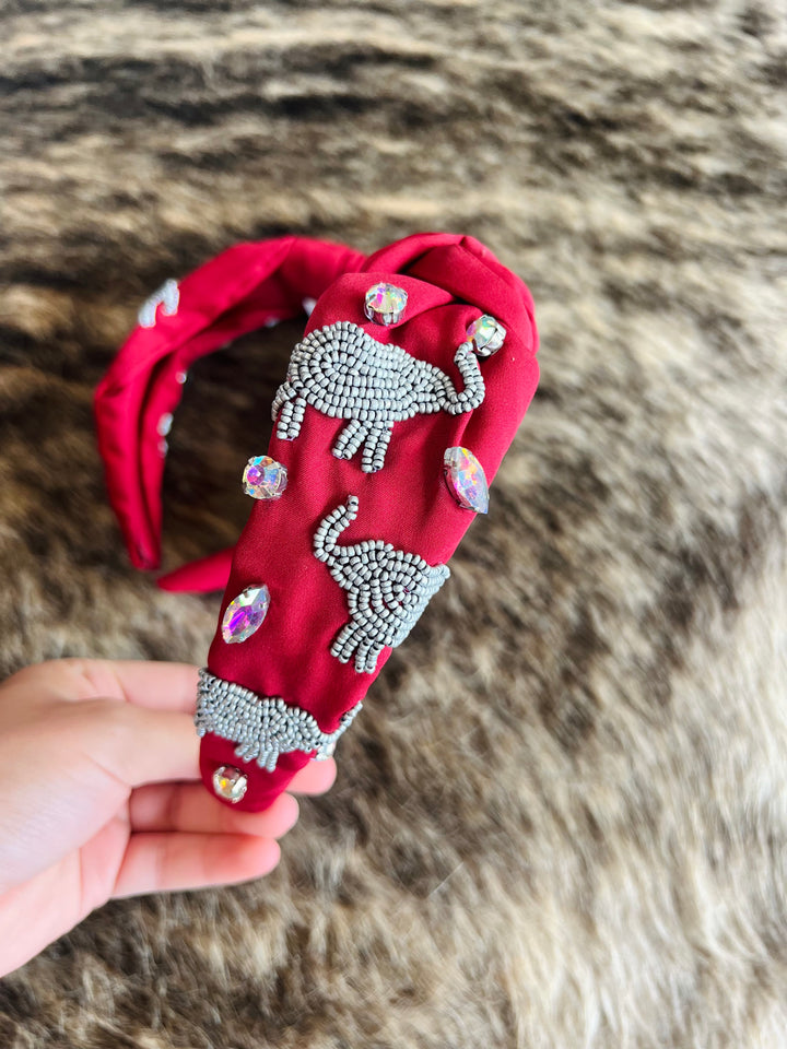 Elephant Beaded Headband