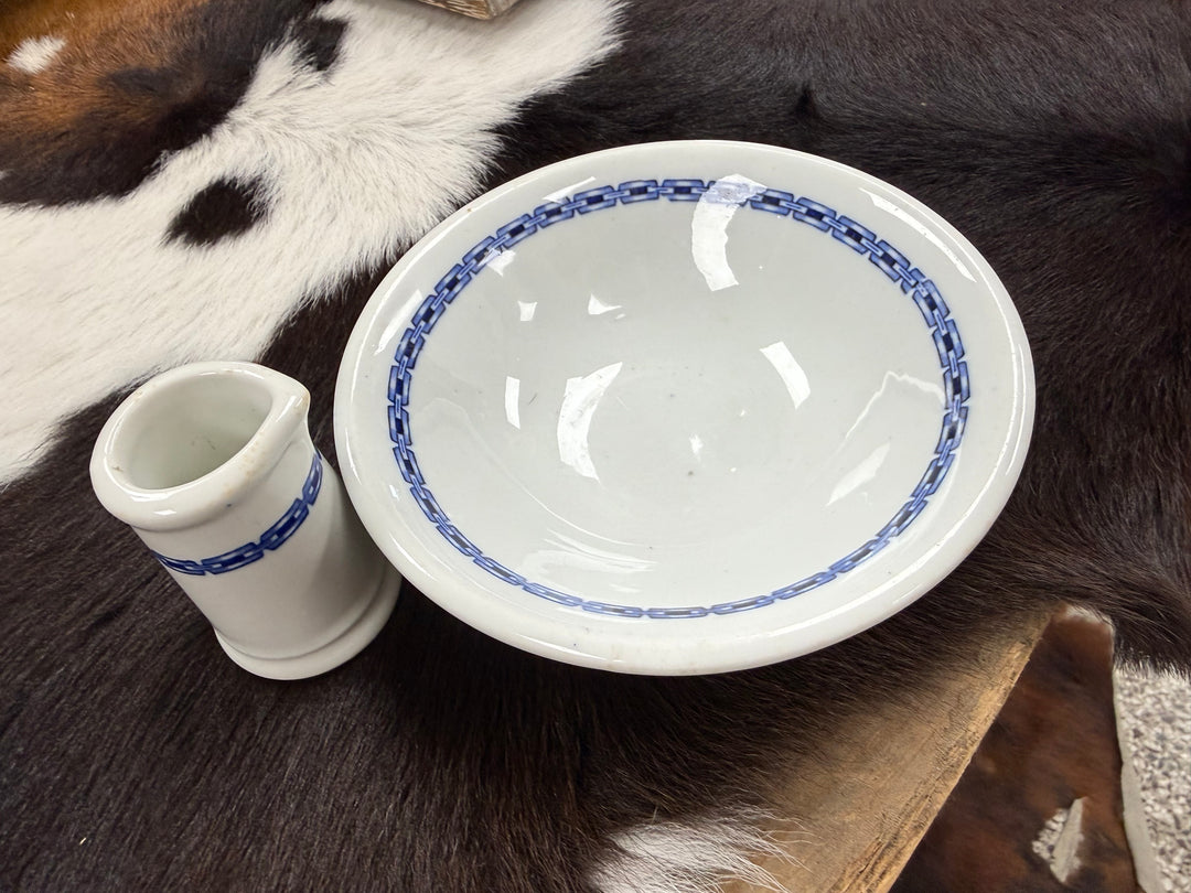 Vintage Buffalo China Creamer and Bowl