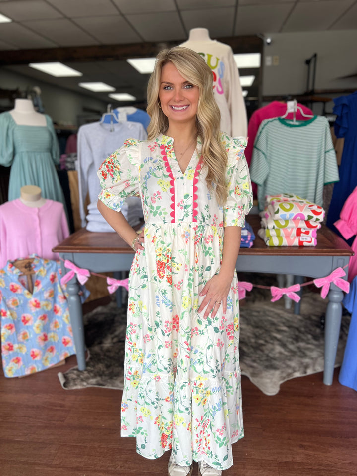 Delilah Floral Tiered Dress