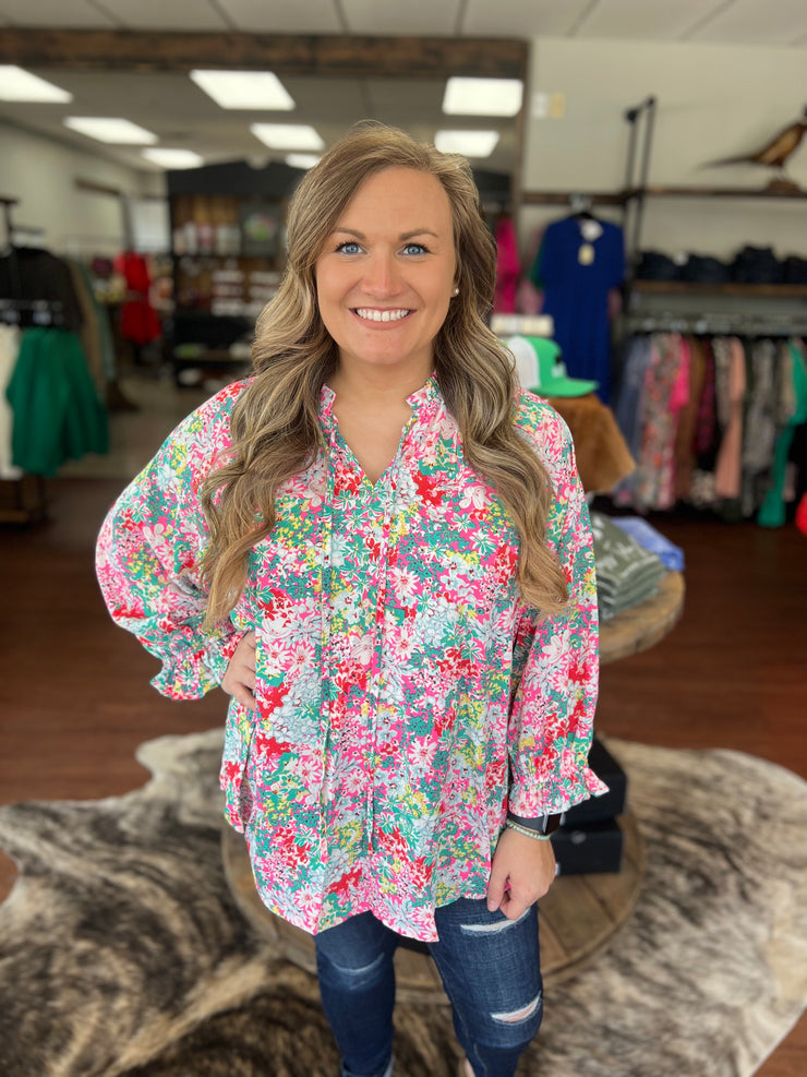 Carrie Floral Top