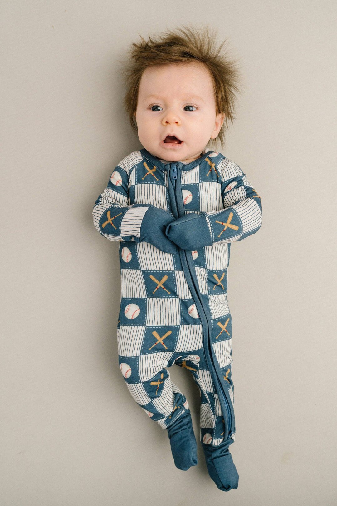 Baseball Patchwork Bamboo Sleeper