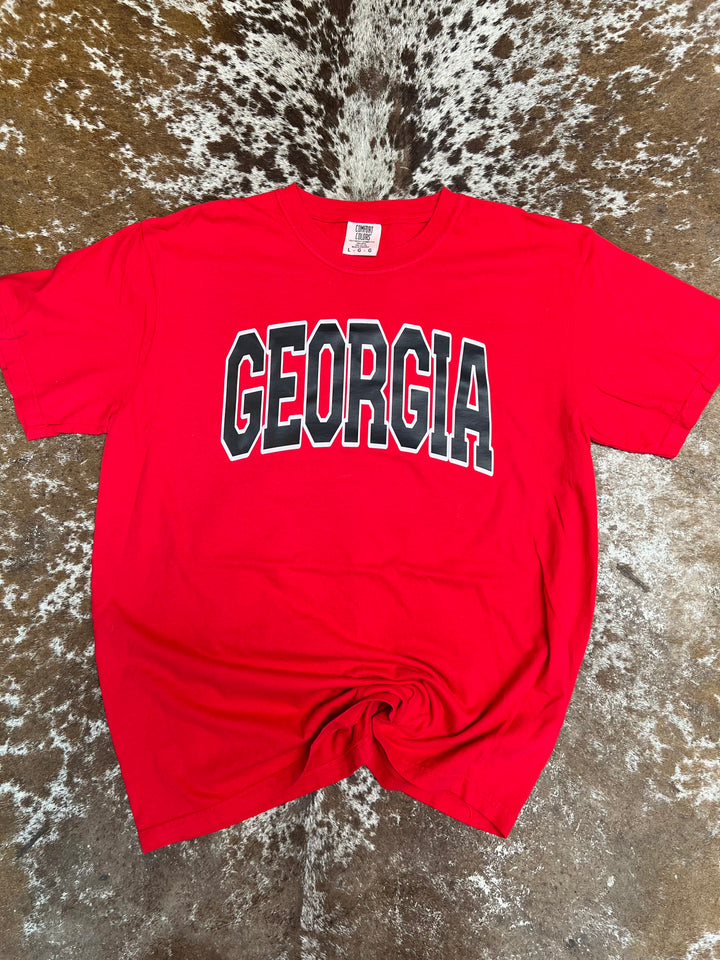 Red CC Black GA Arch Tee