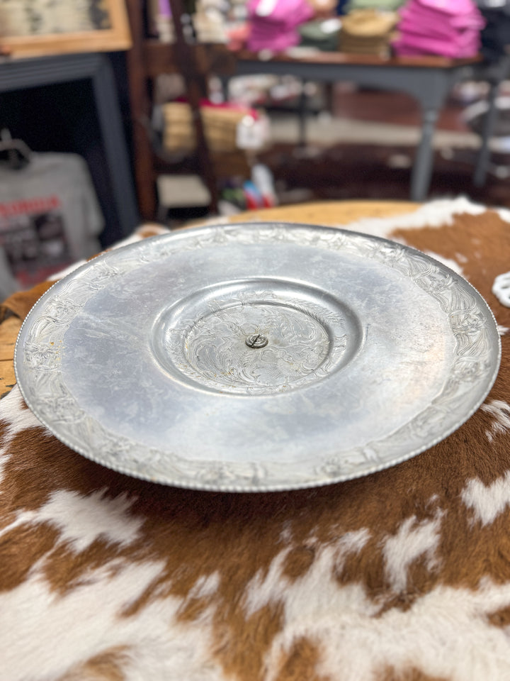 Vintage Aluminum Lazy Susan