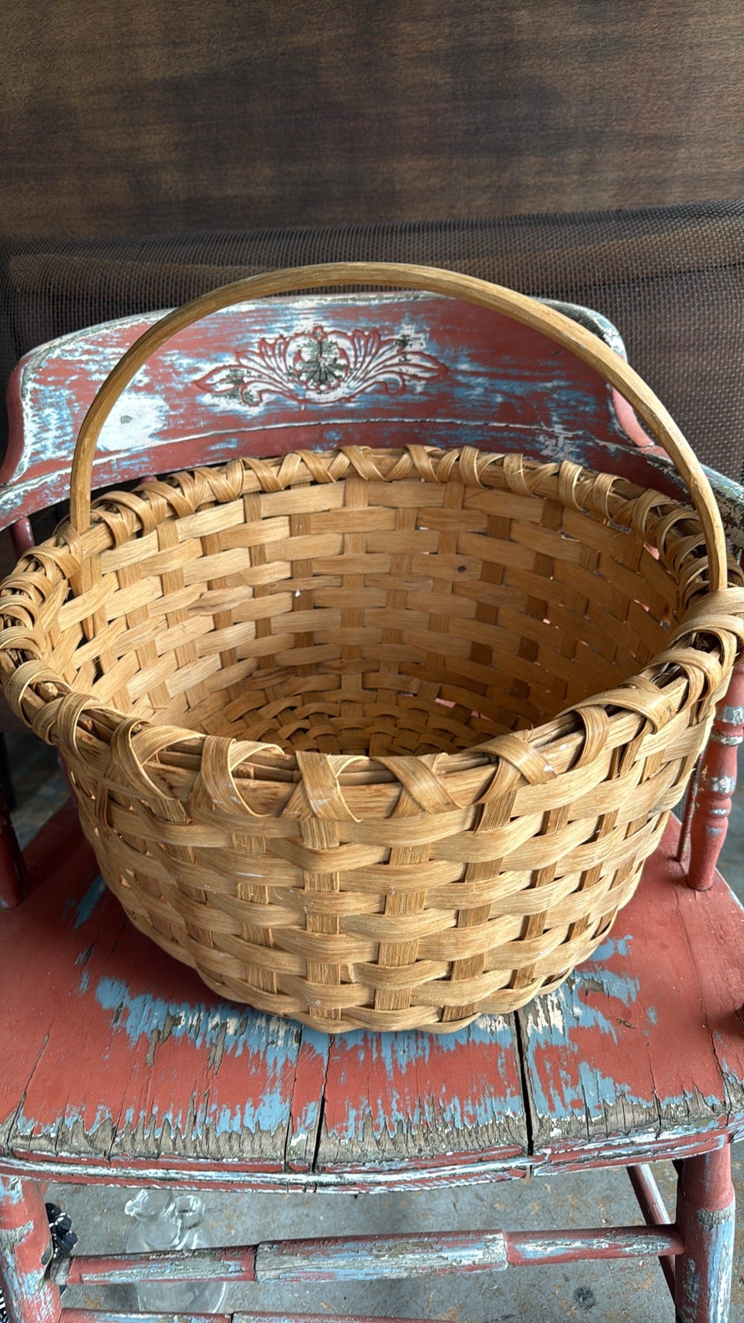 Vintage Splint Basket