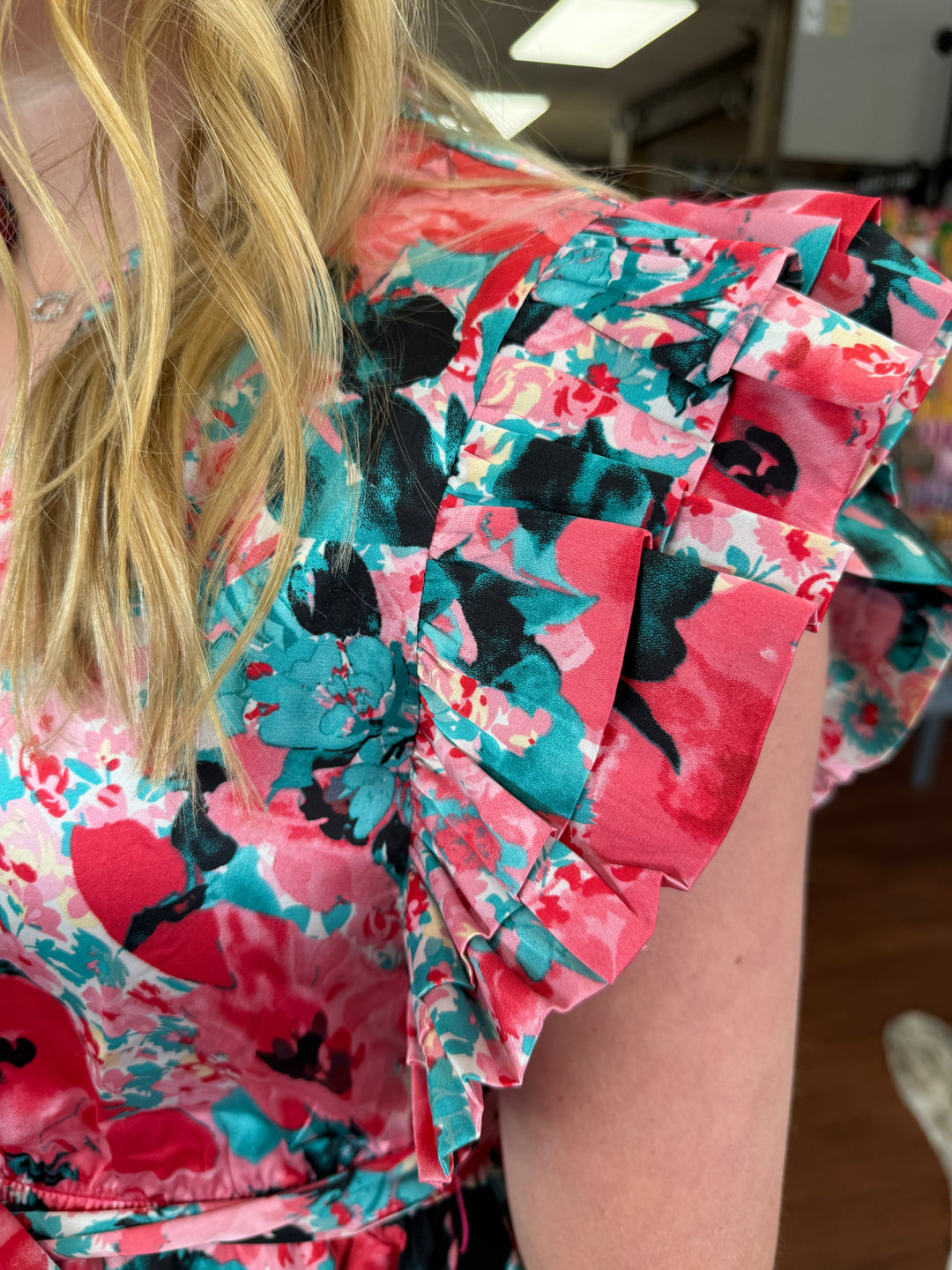 Floral Silk Tie Dress