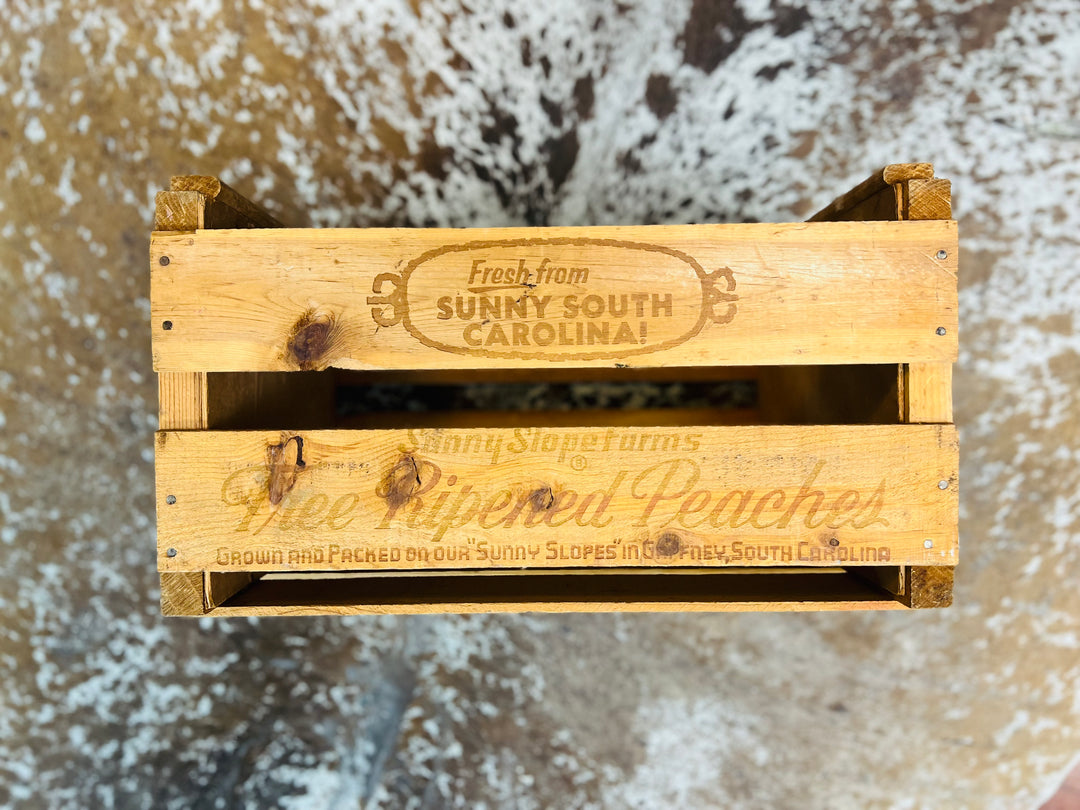 Vintage Sunny Slope Caroline Peaches Crate