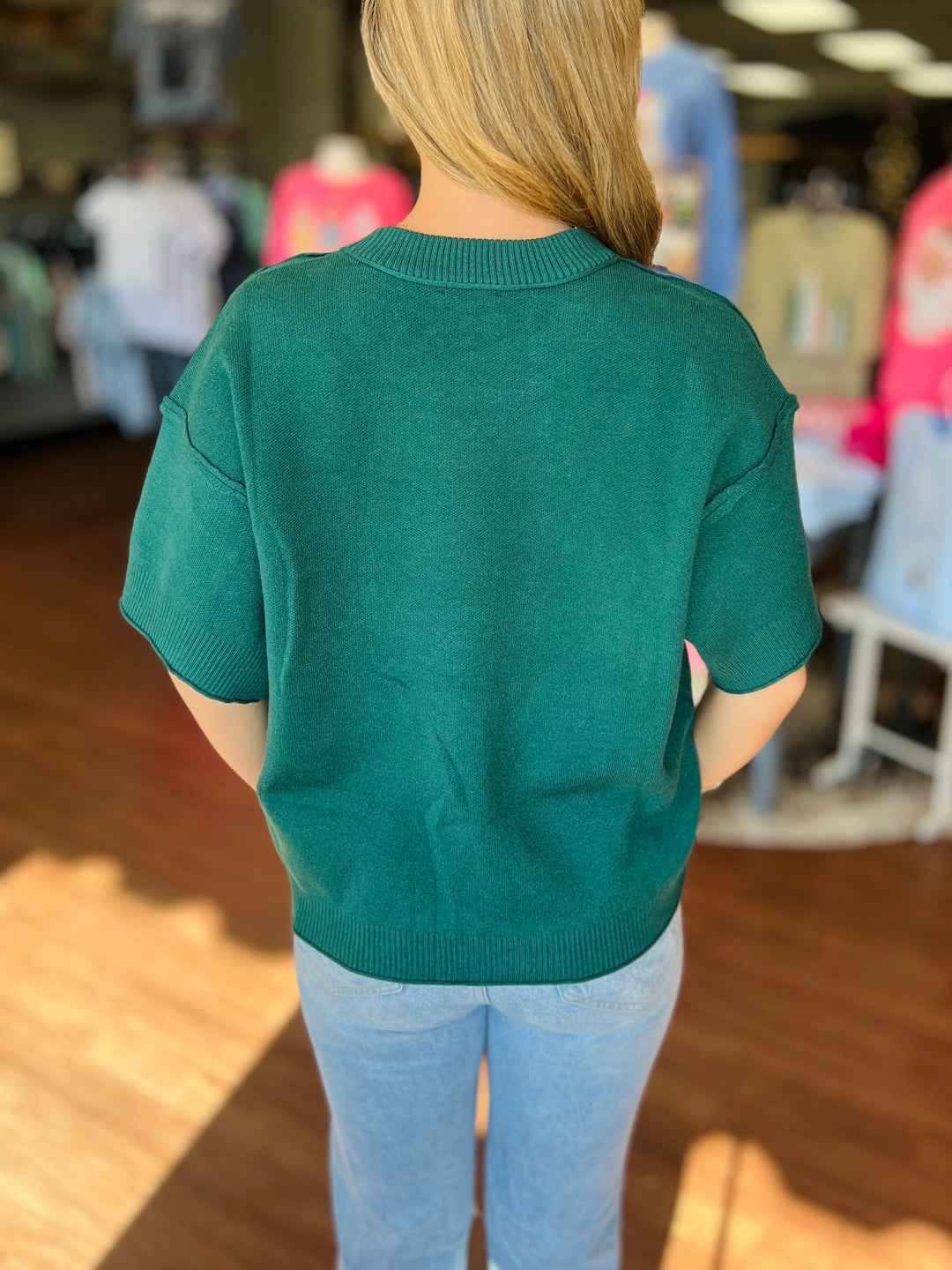 Ruthie Short Sleeve Sweater Top