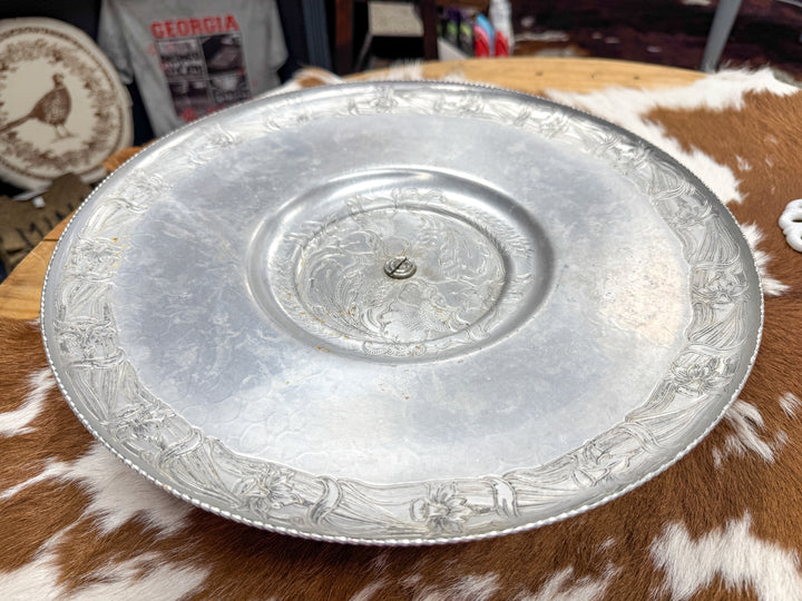 Vintage Aluminum Lazy Susan