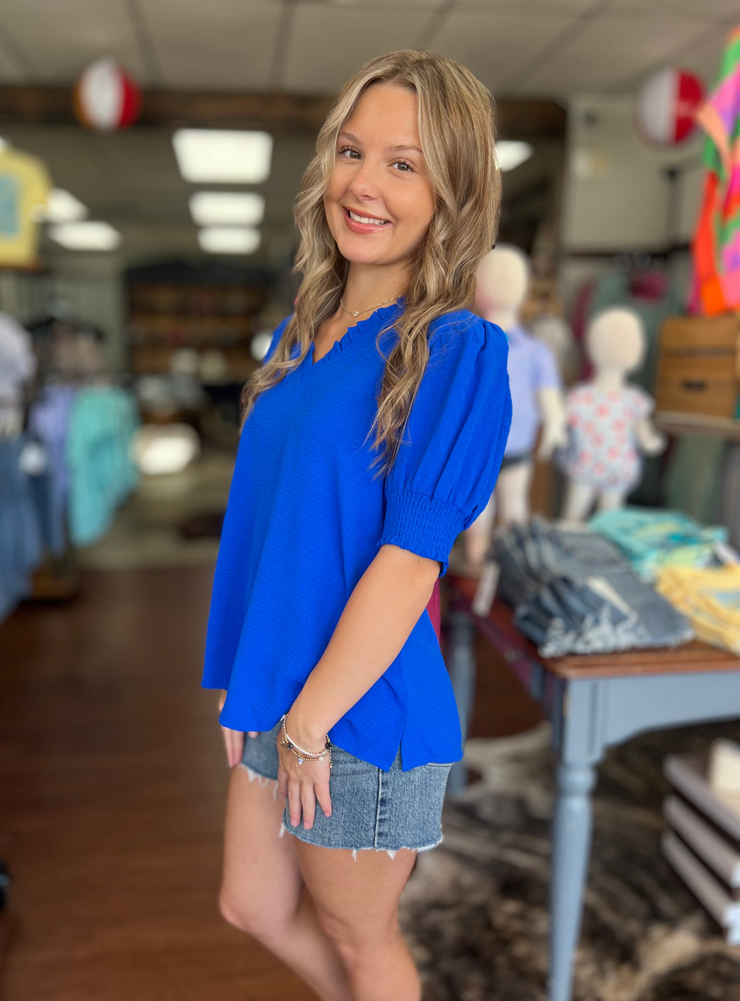Lettie Top in Royal Blue