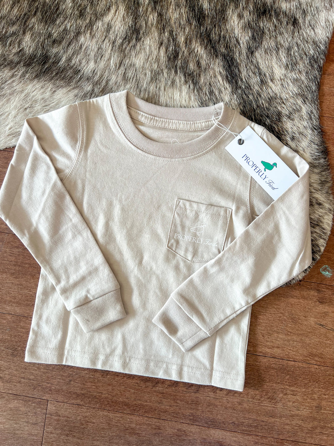 Boys Mallard Flight LS Linen Tee - Properly Tied