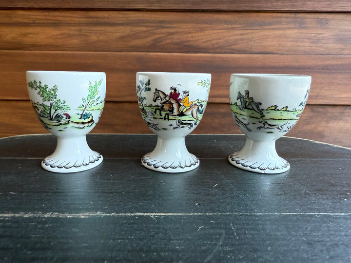 Booths Fox Hunt Egg Cup set of 3