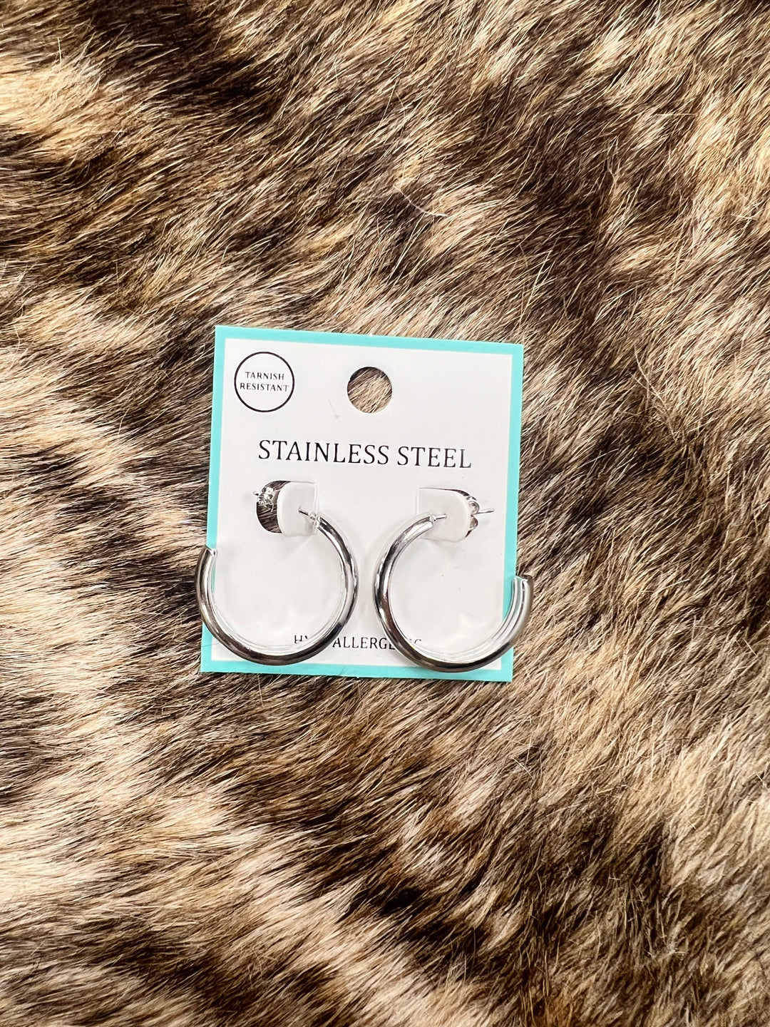 25mm Bold Stainless Steel Hoops