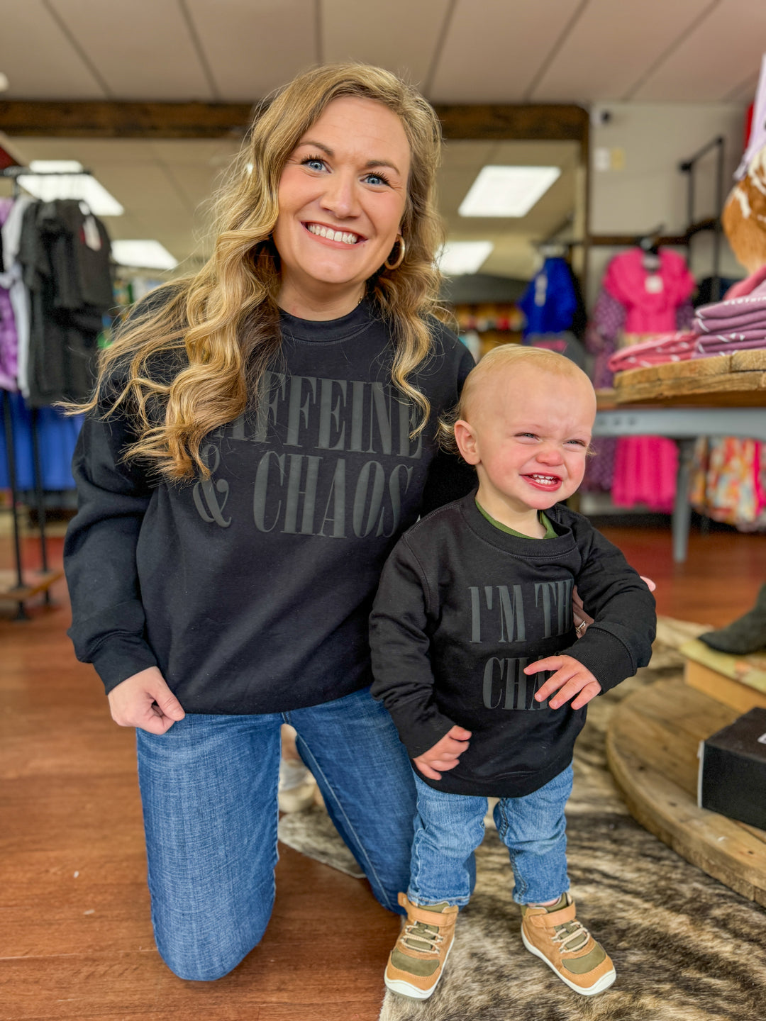 Chaos Puff Mama & Mini Sweatshirt