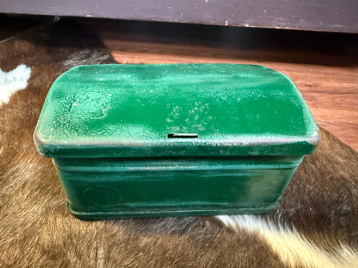 Vintage Green Metal Box