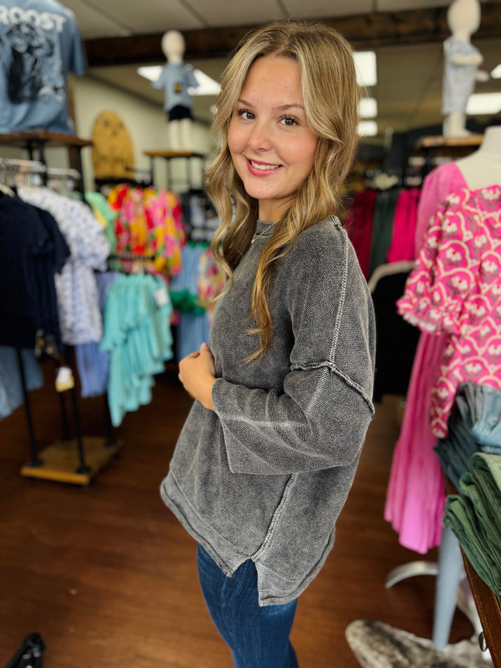 Kylie 3/4 Sleeve Slouchy Top