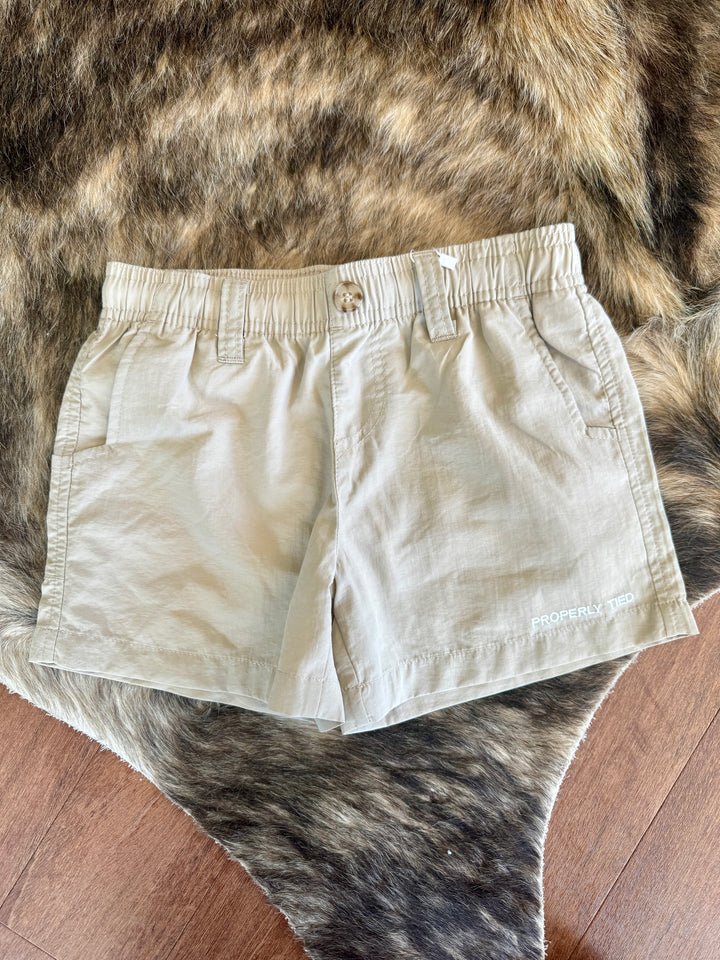 Khaki - Boys Mallard Short [Properly Tied]