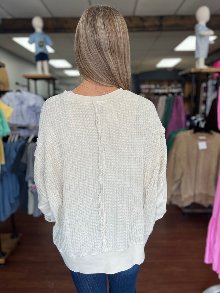 Millie Mineral Washed Thermal Pullover