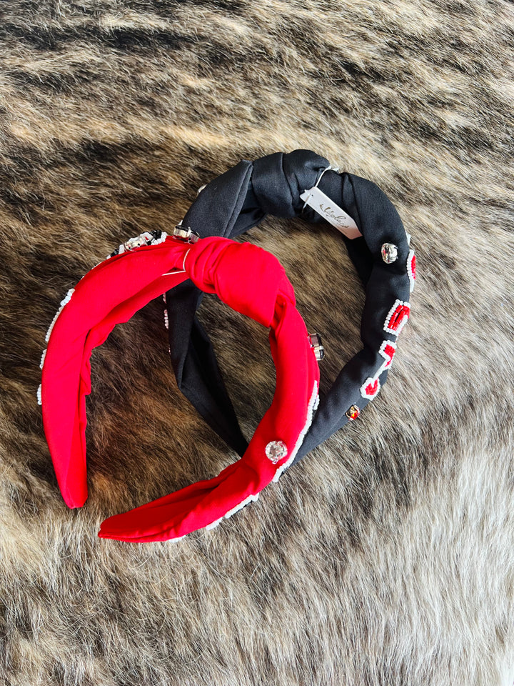 Sic ‘Em Beaded Headband