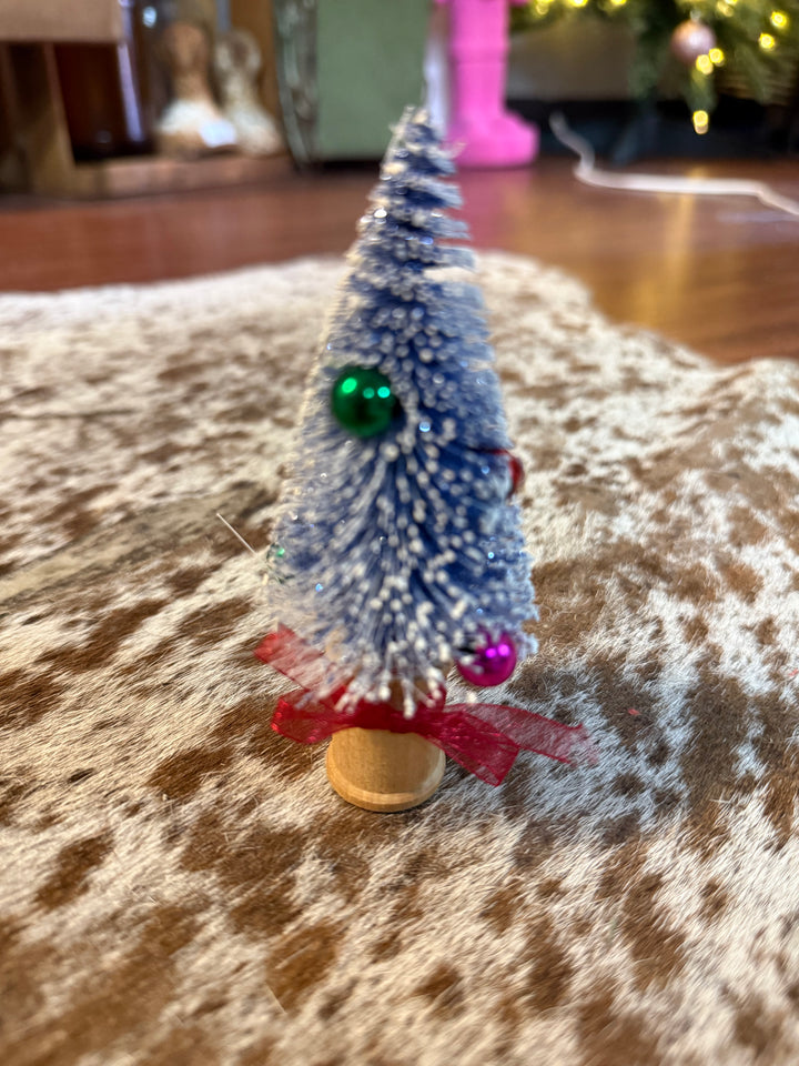 Vintage Inspired Bottle Brush Tree on Vintage Spool