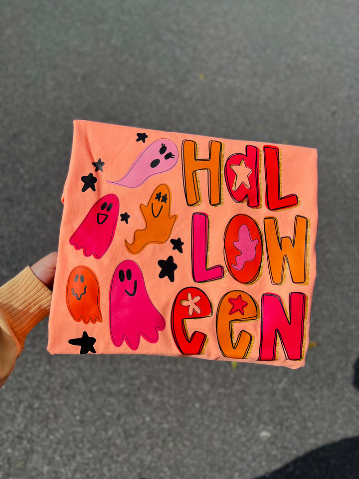 Preppy Pink Halloween Tee