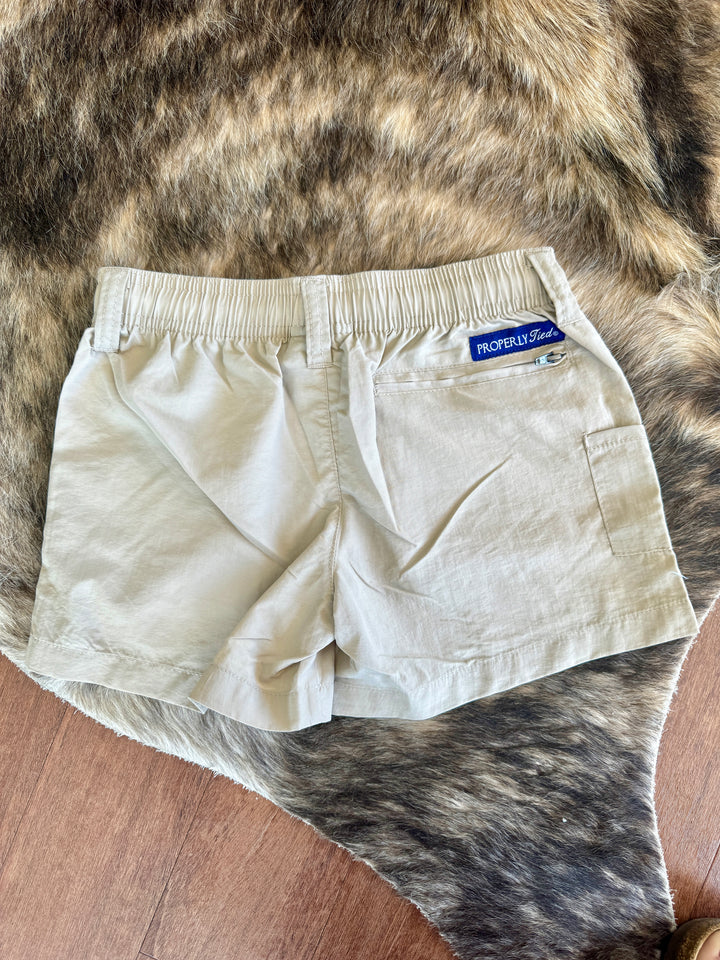 Khaki - Boys Mallard Short [Properly Tied]