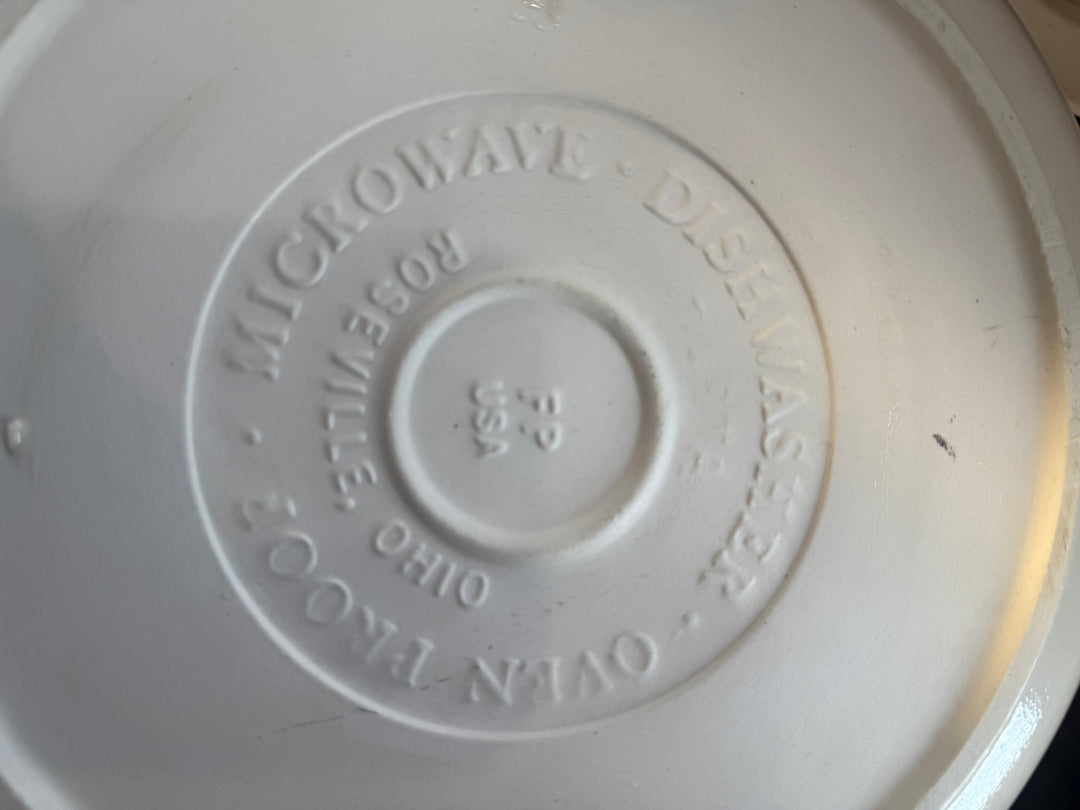 Vintage Roseville Blue Stripe Friendship
Pottery Bowl