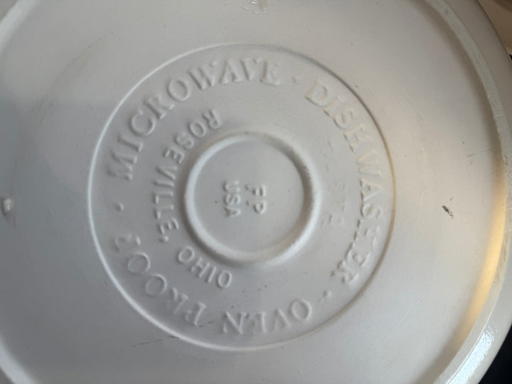 Vintage Roseville Blue Stripe Friendship
Pottery Bowl