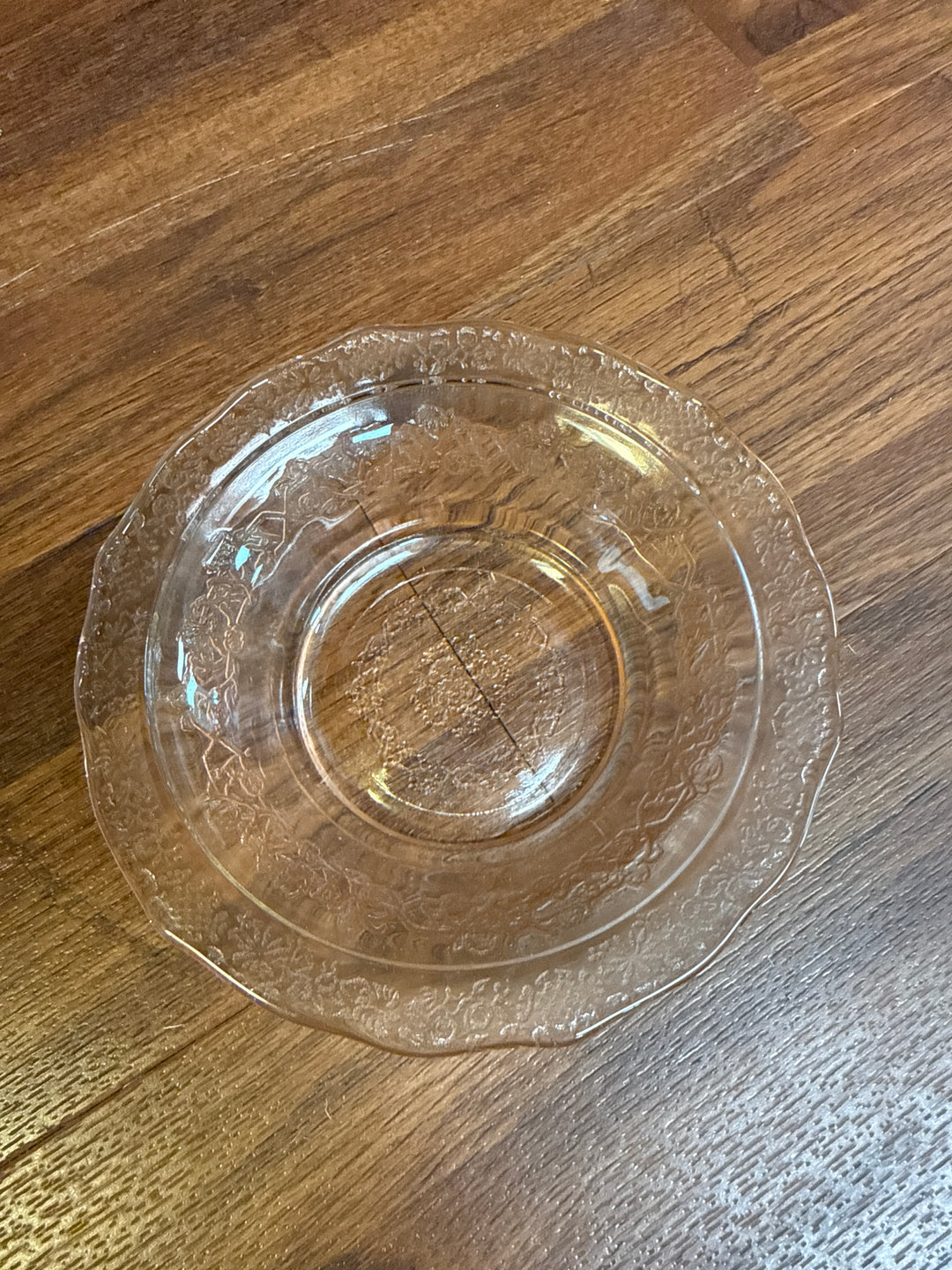 Vintage Pink Depression Glass Bowl