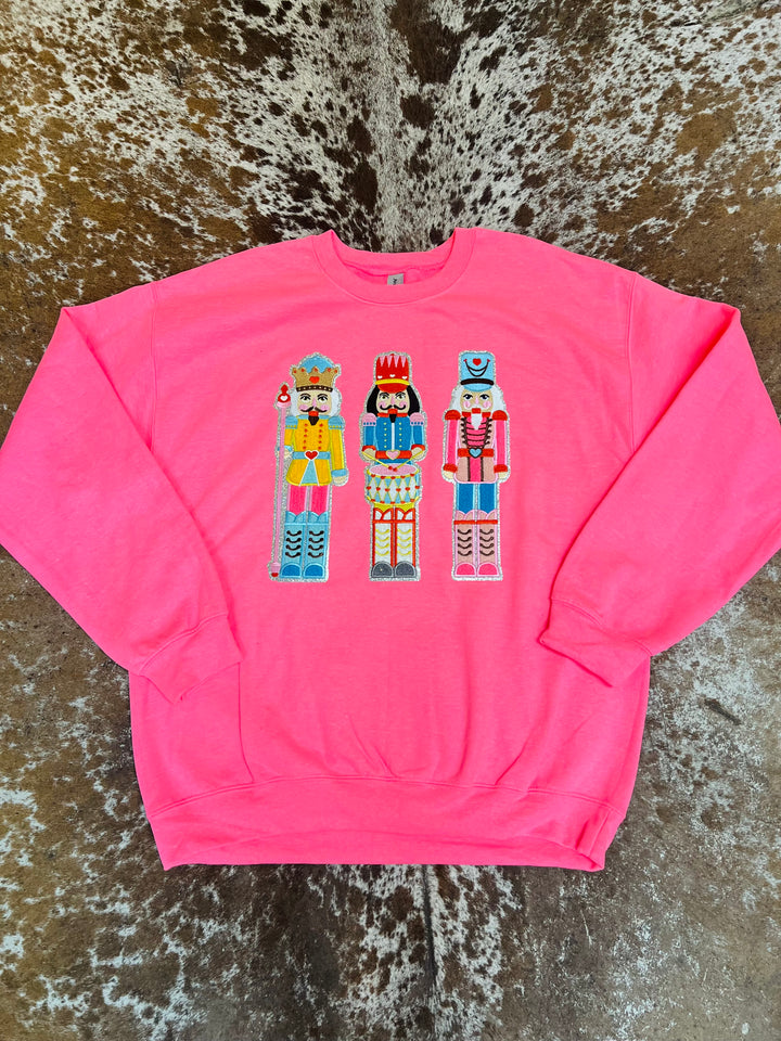 Chenille Patch Nutcracker Sweatshirt