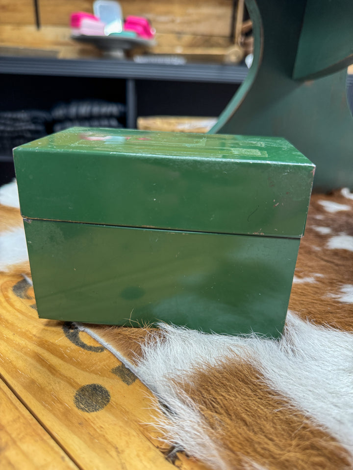 Vintage Index Card Box