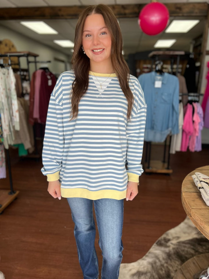 Oversize Striped Top