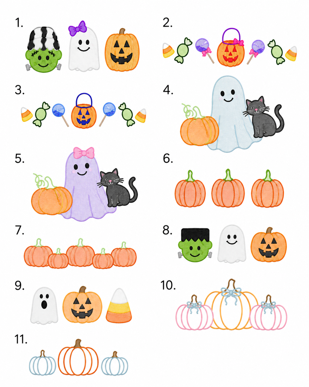 Trick or Treat Embroidered Basket
