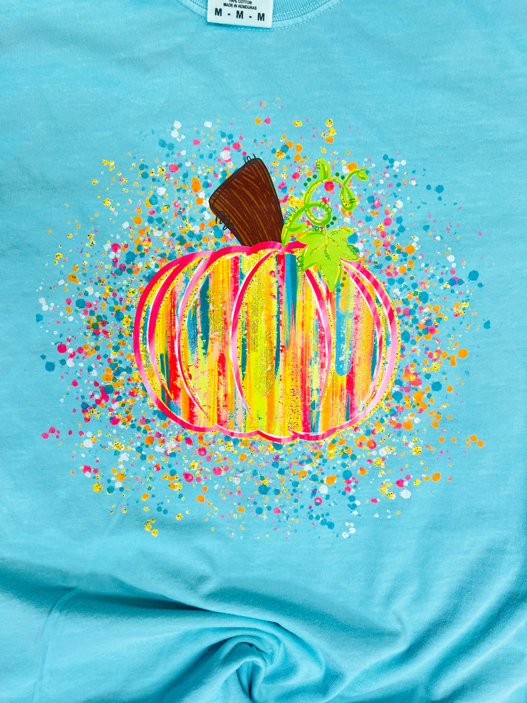 Watercolor Pumpkin Splatter Tee